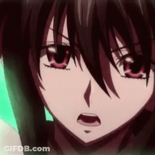 Akeno Himejima Power Open Yellow Circle GIF