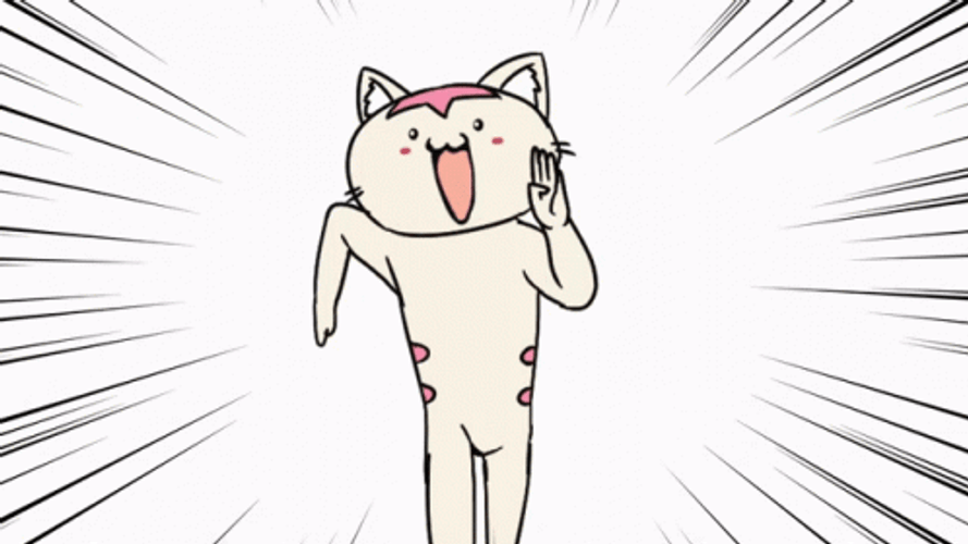Akineko Cat Running GIF