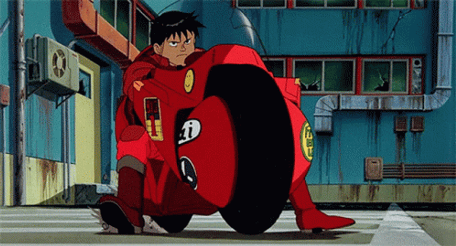 Akira Shotaro Kaneda Motor Bike Drift GIF