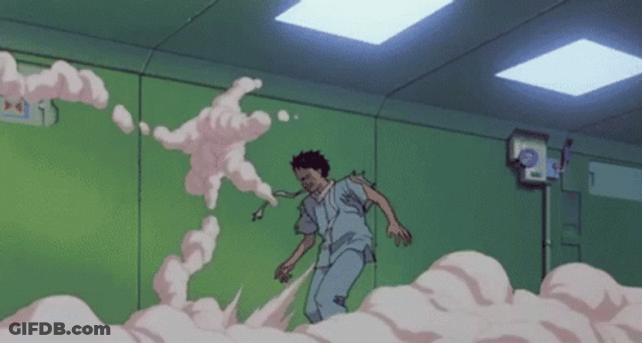 Akira Tetsuo Shima Realizes True Powers GIF