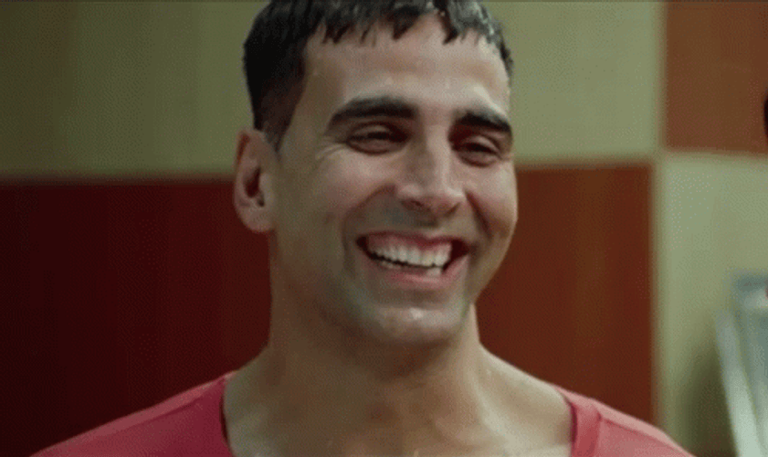 Akshay Kumar Laughing Then Crying GIF