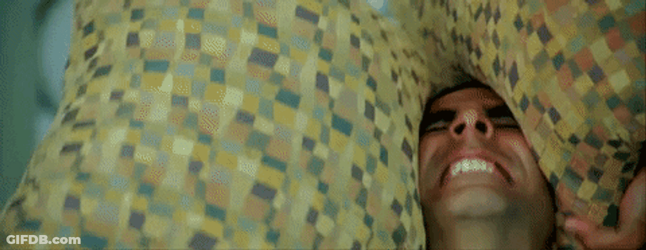 Akshay Kumar Shielding His Ears With Pillow GIF