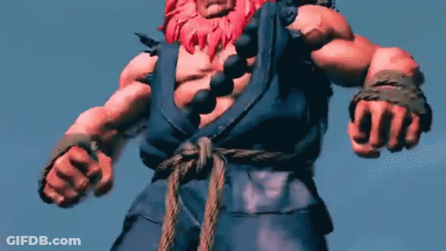 Akuma Screaming In Rage GIF