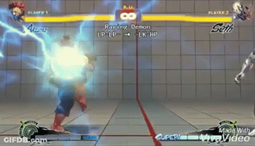 Akuma Winning In One Punch GIF