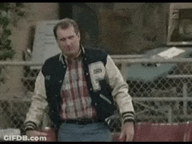 Al Bundy Acting Like A Footballer GIF