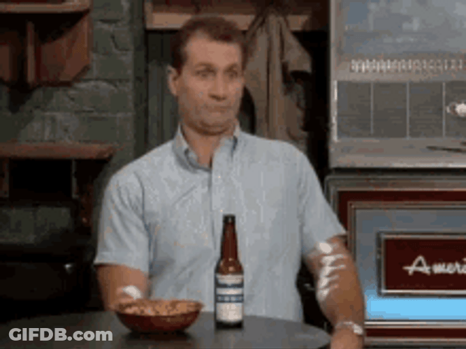 Al Bundy Funny Epic Beer Drinking GIF