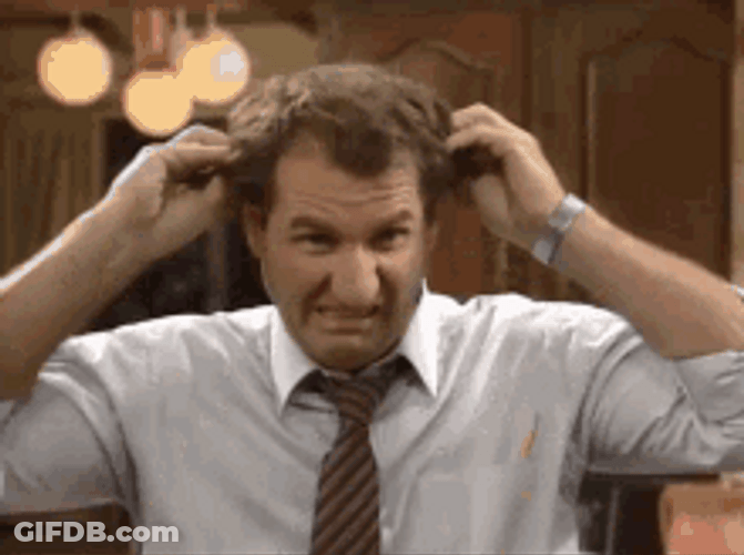 Al Bundy Having Fallen Hair GIF