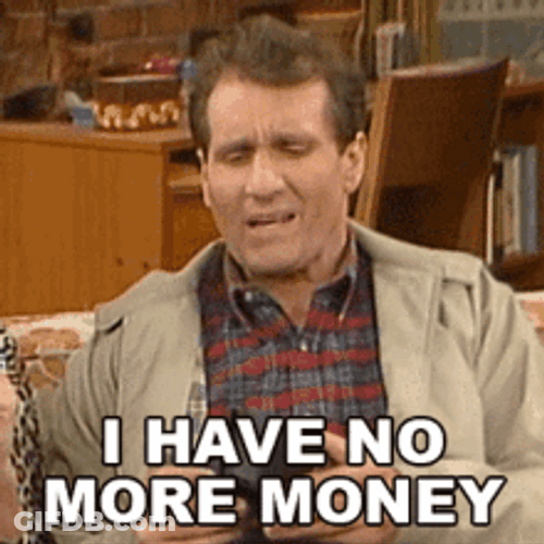 Al Bundy I'm Broke I Have No Money GIF