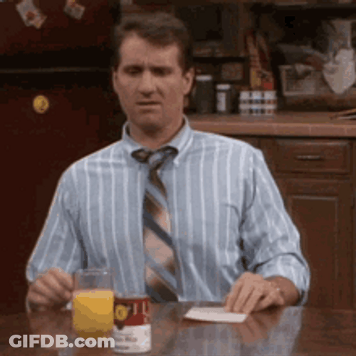 Al Bundy Thinking Hard & Seriously GIF