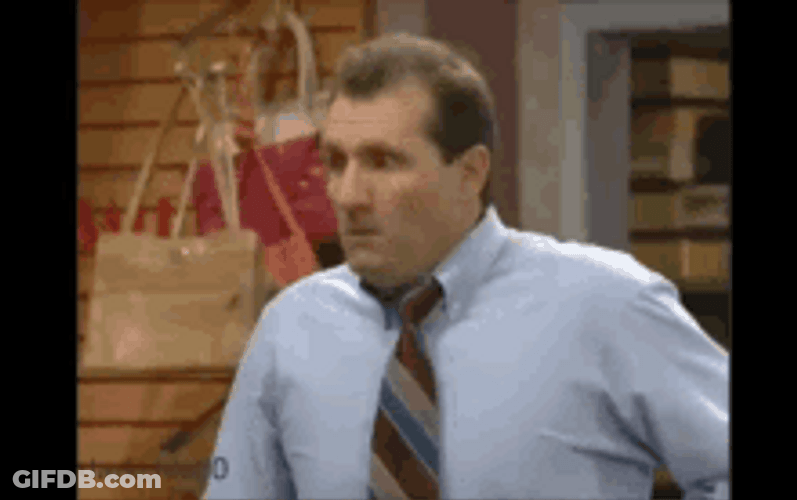 Al Bundy Trying To Digest Things GIF