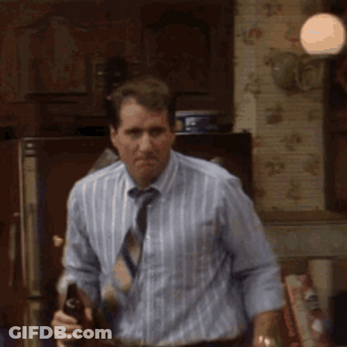 Al Bundy Walk With His Beer GIF