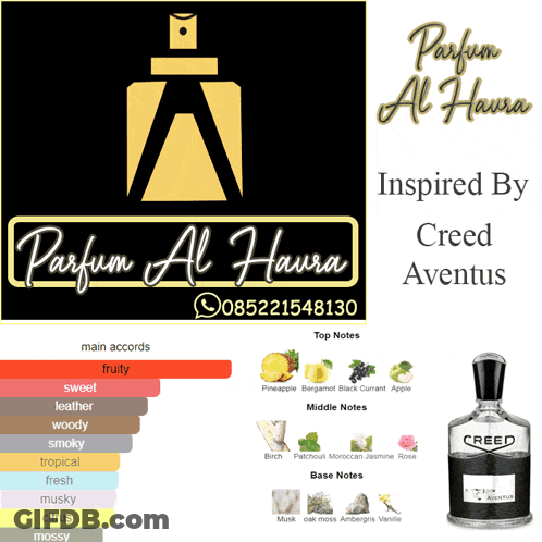 Al Haura Perfume Inspired By Creed Aventus GIF