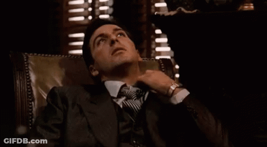 Al Pacino Loosened His Necktie GIF