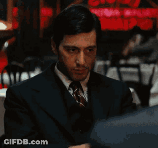 Al Pacino Madly Staring GIF