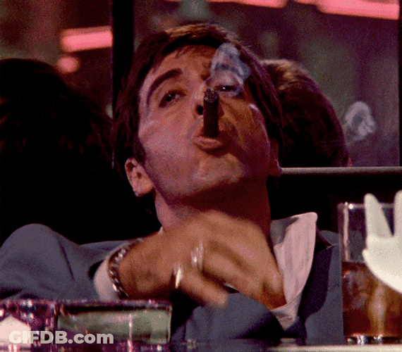 Al Pacino Smoking Cigar GIF