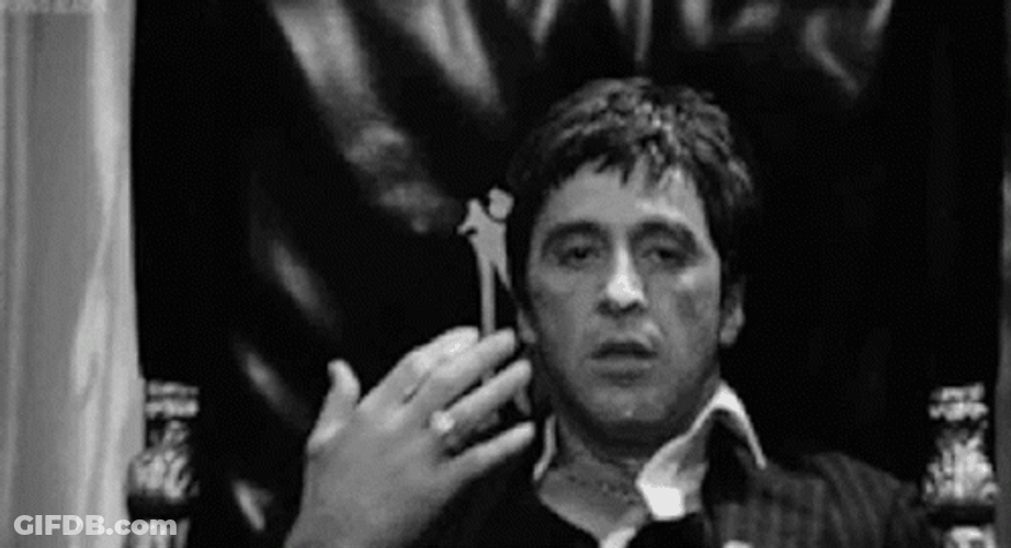 Al Pacino Wiping His Nose GIF