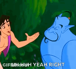 Aladdin And Genie Talking GIF