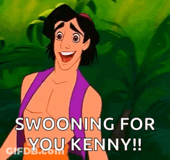 Aladdin From The Disney Movie Aladdin Is Swooning For You Kenny ! GIF