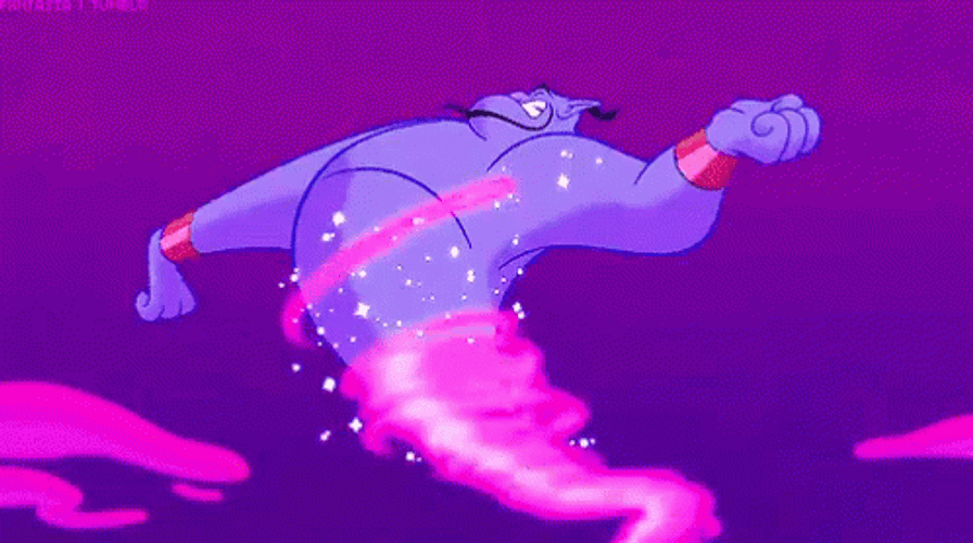 Aladdin Genie Explode GIF