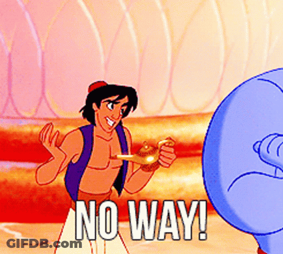 Aladdin Genie No Way GIF
