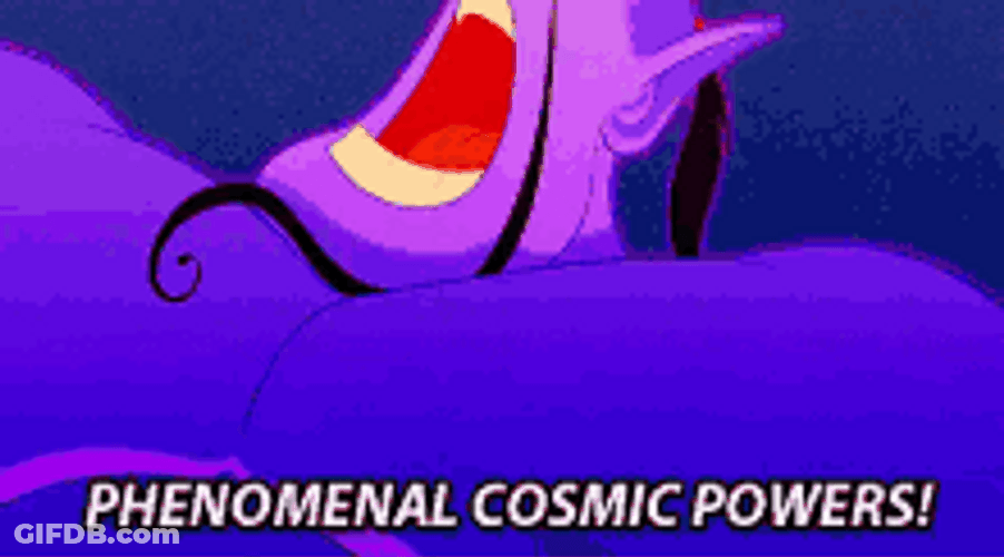Aladdin Jafar Genie Phenomenal Cosmic Unlimited Power GIF