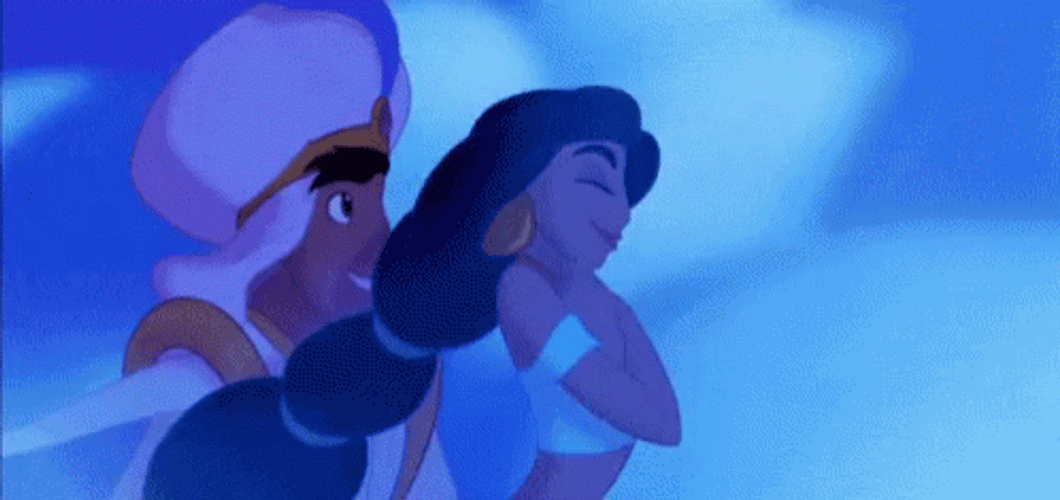 Aladdin & Jasmine Flying GIF