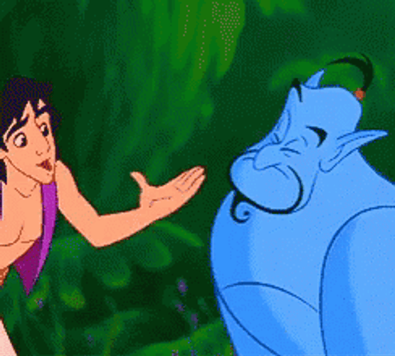 Aladdin & Pinocchio Genie GIF