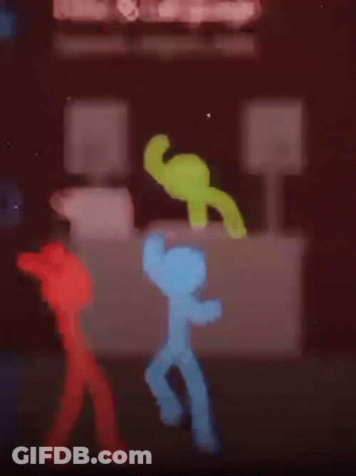 Alan Becker All Colors Party GIF