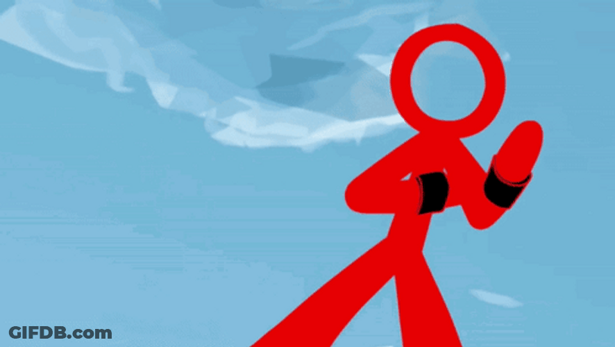 Alan Becker Arrow Blocked GIF
