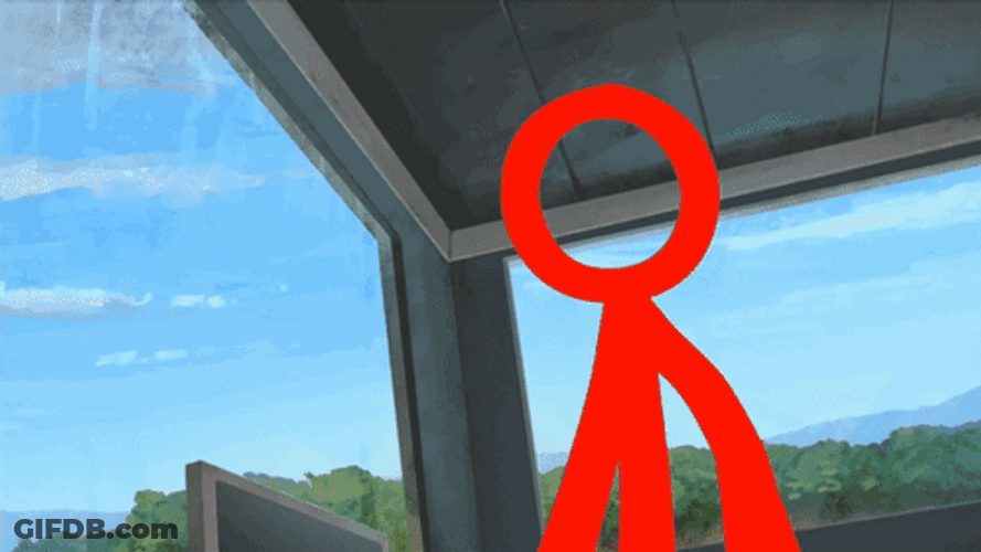 Alan Becker Black Gut Punch GIF
