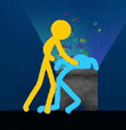 Alan Becker Blue Puking GIF