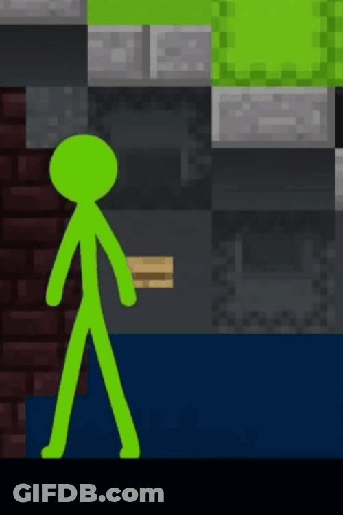 Alan Becker Dancing Green GIF