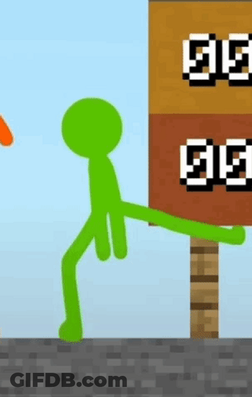 Alan Becker Green Dancing GIF
