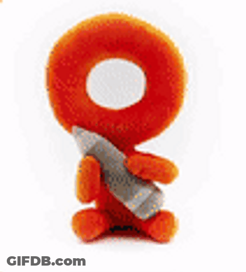 Alan Becker Orange Stuffy GIF