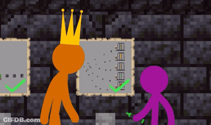 Alan Becker Patting Purple GIF