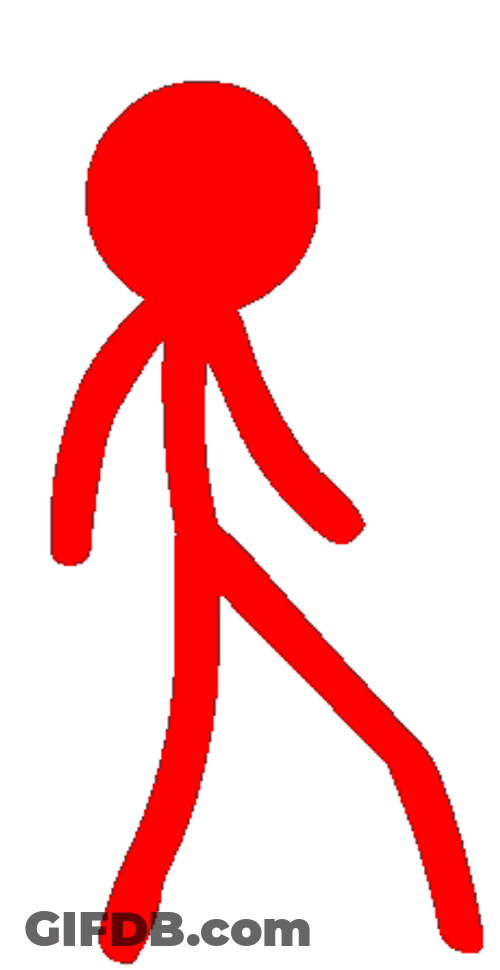 Alan Becker Red Fight Stance GIF