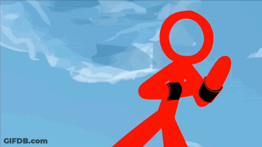 Alan Becker Red Victory GIF