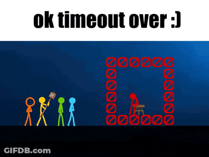 Alan Becker Timeout Over GIF