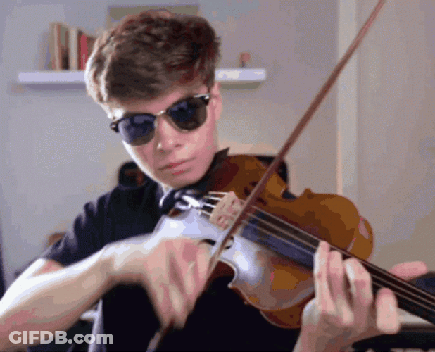 Alan Milan Violin GIF