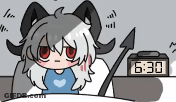 Alarm Clock With Remember To Adjust GIF