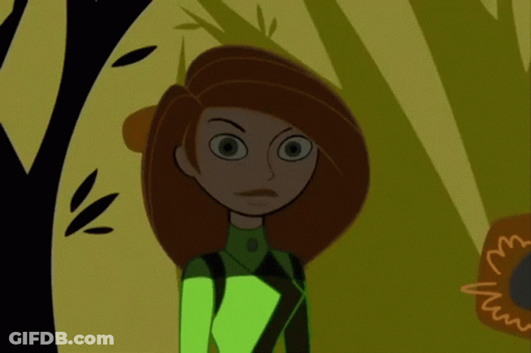 Alarm On Kim Possible Forehead GIF