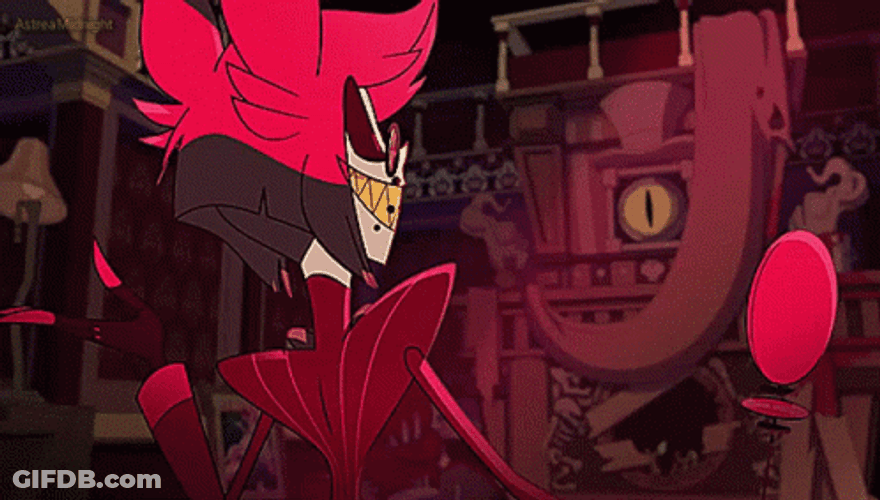 Alastor Creepy Laugh GIF