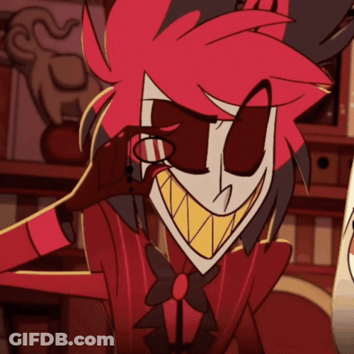 Alastor Demonic Flames GIF