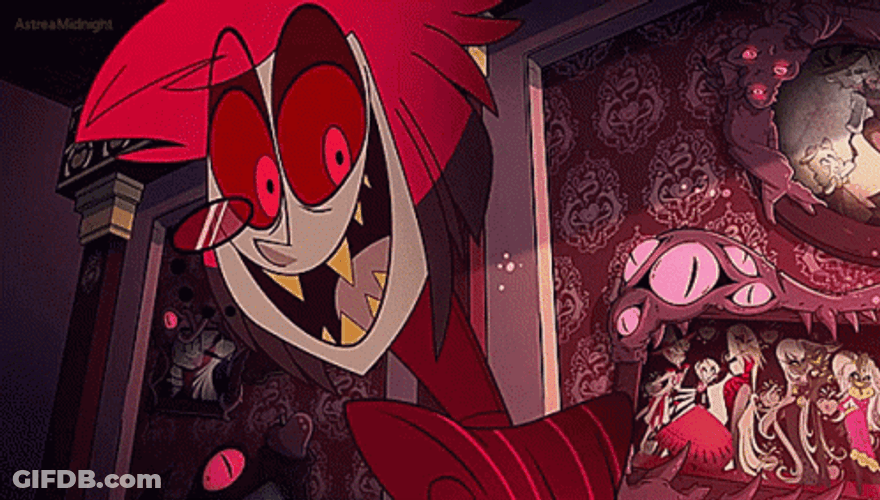 Alastor Excited Reaction GIF
