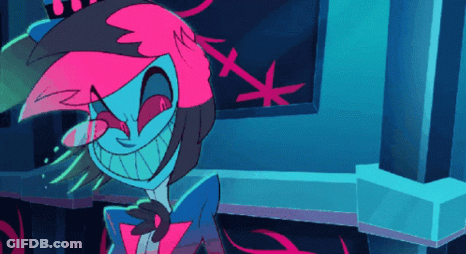 Alastor Hand Check Sign GIF
