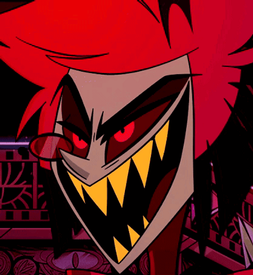 Alastor Hazbin Hotel Teeth Scary GIF