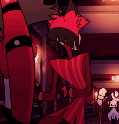 Alastor Hazbin Hotel Turn Around Smirking GIF