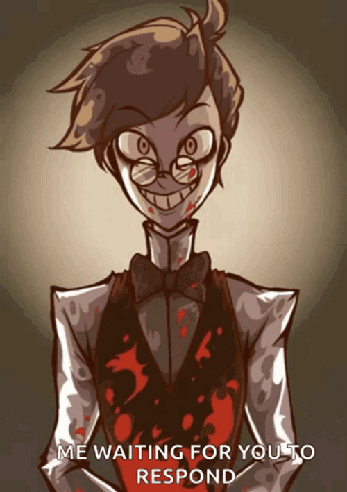 Alastor Hazbin Hotel Waiting To Respond GIF