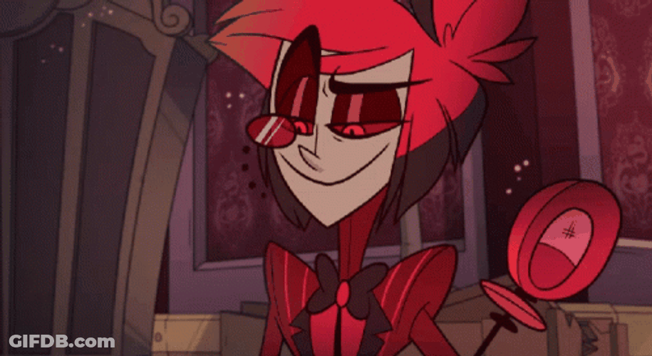 Alastor Red Demon Eye Blink GIF
