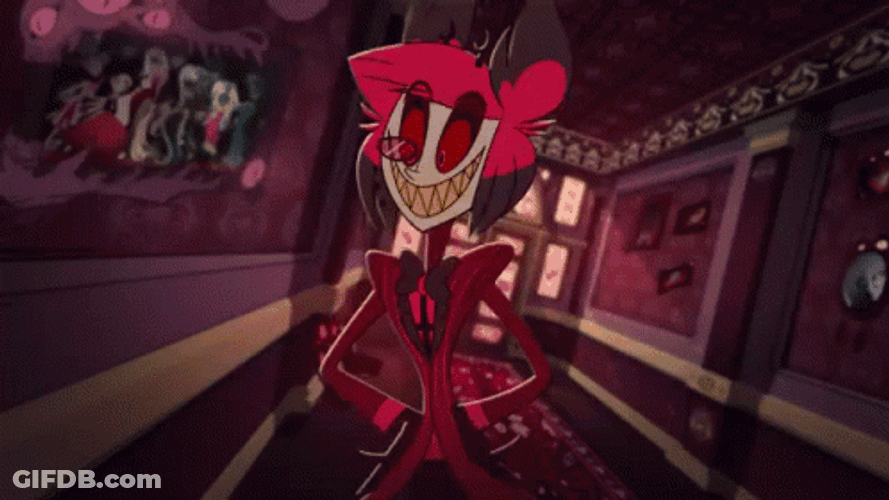 Alastor Scary Laugh GIF